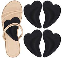 Skyfoot's Arch Support Shoe Inserts Plantar Fasciitis, Soft Gel Insoles for Flat Feet, Relieve Pressure from Pain for Men and Women 2 Pairs (Black)