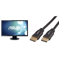 ASUS 24" 1080p Monitor & AmazonBasics DisplayPort to DisplayPort Cable - 6 Feet