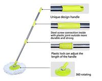 Eco Alpine Stainless Steel Universal Mop Rod + 1 Refill (Green)