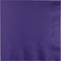 250-Count Touch of Color 3-Ply Paper Dinner Napkins, Purple