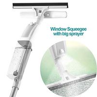 Septstars 23 Inch Window Squeegee Telescopic 3 in 1 Professional Washer Cleaning Scrubber with Large Capacity Sprayer Extension Pole for Glass, Car, Wall