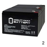 Mighty Max Battery ML15-12 12V 15AH F2 Battery Pride Jazzy Power Chair Z-Chair - 2 Pack Brand Product