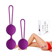 Kegel Balls Exercise Weight for Women Bladder Control Pelvic Floor Exercise Tightening, Silicone Ben Wa Balls Pelvic Weights Training Sets for Beginners Advanced Tightening LUVSEX (Purple)