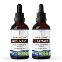 Rosemary Alcohol-Free Liquid Extract, Organic Rosemary (Rosmarinus Officinalis) Dried Leaf Tincture Supplement (2x4 FL OZ)