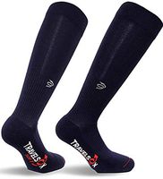 Travelsox TSS6000 The Original Patented Graduated Compression Performance Travel & Dress Socks with DryStat OTC Pairs, Black, Medium … (Medium)
