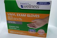 One Size Fit Vinyl Exam Gloves Powder Free