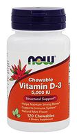 Now Foods Vitamin D-3 5,000 Iu - 120 Chewables