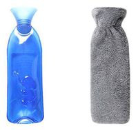 Safe PVC Hot Water Bottle with Cover Keep Warm for Adult Or Child 1.0 Litre(Anti-scalding #03)