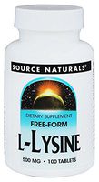 L-Lysine 500mg Source Naturals, Inc. 100 Tabs
