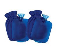 Carex Health Brands Carex Hot Water Bottle with Fleece Cover (2)
