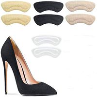 Heel Cushion Pads Heel Grips Heel Shoe Grips Liner (5 Pairs) - Reusable Self-Adhesive Shoe Inserts for Men and Women's Loose Shoes, Prevent Heel Slipping, Rubbing