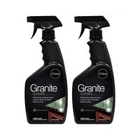Nuvera Granite Cleaner and Polish - Safely Cleans & Shines All Granite & Marble Surfaces. Removes Dirt, Grease and Grime Quickly on All Natural Stone Counters 24 ounce (2 Pack)