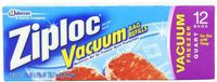 Ziploc Vacuum Bags, Quart Size-12 ct
