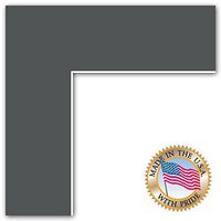 11x14 Cinder / Charcoal Custom Mat for Picture Frame with 7x10 opening size (Mat Only, Frame NOT Included)