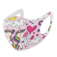 Mouth Masks for Dust Protection Anti Face Mask Washable Earloop Mask Pink Unicorn