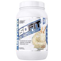 Nutrex Research IsoFit | 100% Instantized Whey Protein Isolate | Lactose-Free, Gluten-Free | Vanilla Bean Ice Cream | 30 Servings