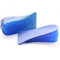 Men Women Orthopedic Height Increase Insoles Massaging Invisible Half Silicone Foot Pad Shoe