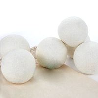 iuchoice Sheep 6-Pack Premium Wool Dryer Balls Reusable Natural Fabric Softener 6CM