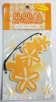 Hanging Car and Home Floral Air Freshener (Pack of 4) (Orange)