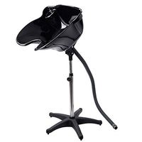 LordBee PP Black Height Portable Adjustable Shampoo Basin Treatment Tool Stainless Steel Safety Furniture Home Bathroom