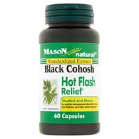 Mason Natural Black Cohosh Hot Flash Relief, 40 mg, 60 caps by Mason (Pack of 2)