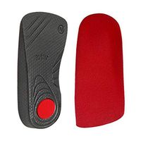 HEALLILY 1 Pair Orthotic Insole Arch Support Insoles for Flat Feet High Arch X O Shape Leg Correction Size XL (Red)
