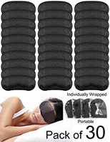 Eye Mask Sleep Masks Sleeping Mask Blindfold Eye Cover Team Building Games Party with Nose Pad and Adjustable Strap for Women Men Kids 4 Layers Black (30 pack)