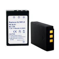 1150mA, 7.2V Replacement Li-Ion Battery for Olympus PS-BLS1 Video Cameras - Empire Scientific #BLI-306