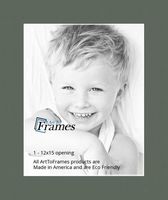 12x15 Olive / Forest Green Custom Mat for Picture Frame with 8x11 opening size (Mat Only, Frame NOT Included)