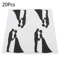 lipiny 20 Sheets/Bag Creative Couples Bride Groom Paper Napkins Guest Wedding Party Tableware Decoration Supply