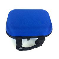 XL Large Zippered Padded Pouch Hard Carrying Case Protective Glass Storage for Pipes (Blue)