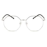 Cyxus Vintage Retro Blue Light Filter Glasses Round Anti Eyestrain Redness Metal Frame (8008T18,Sliver Frame)