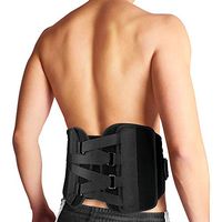 Bracoo Lumbar Brace, Lower Back Support Belt for Chronic Pain Relief, Sciatica & Posture Corrector - Advanced, Ultra-Customizable, Versatile with Quad-Spring Stabilizers, BB30, Small/Medium