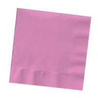 50-Count Touch of Color 3-Ply Paper Beverage Napkins, Candy Pink