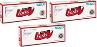 SOLO Cup Company Mediumweight Plastic Cutlery, Forks, White, 500 Count (3 Pack)