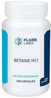 Klaire Labs Betaine HCl - 648 Milligrams Hypoallergenic Betaine Hydrochloride Gut & Digestion Support (100 Capsules)