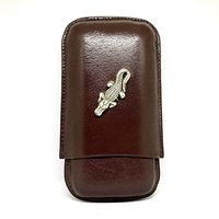 Alligator 3-Finger Cigar Case – Leather Cigar Case – Cigar Cutters by Jim