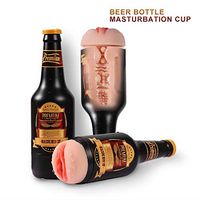 WZJJ Men's Aircraft Cup, Lifelike Beer Bottle Male Masturbators,Multiful Vibration Modes Penis Erection Aircraft Cup Adult Adult Toys for Men Tshirt aa
