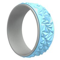 LANA Diamond Pattern Yoga Wheel Genuine Dharma Wheel Back Bend Pilates Lower Waist Yoga Circle Assisted Massager Lake Water Blue (Color : Blue)