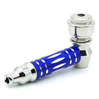 Portable Creative Mini Alloy Tool with Lid, Ten Stainless Steel Mesh Filters (Blue)