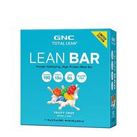GNC Total Lean Lean Bar - Fruity Crisp, 5 Bars, Hunger-Satisfying and High-Protein Snack Bar