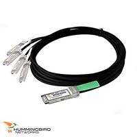 Hummingbird Networks Brand Compatible for Brocade 40G-QSFP-4SFP-C-0101 QSFP+ to 4x10G-CU SFP+ Cable, 1m, Passive