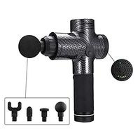 Massage Gun,Portable Deep Tissue Percussion Massager Handheld Deep Muscle Massager Deep Relaxation for Effective Deep Tissue Muscle with 4 Replaceable Heads