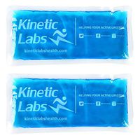 Gel Ice Packs for Injuries by Kinetic Labs (2 Pack) – Reusable Hot & Cold Pack for Pain Relief – Best Gel Ice Pack for Knee Shoulder Head Neck Back Ankle Wrist Elbow Arm Feet Headaches Fever Surgery