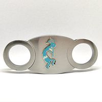 Kokopelli Cigar Cutter – Double Guillotine Blades – in Gift Box