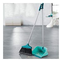 Broom and Dustpan With Long Handle Telescopic Up Foldable Extra Long Handle Soft Brush Broom And Dustpan Non-stick Hair Multi-Function Hooks Broom Set Home Kitchen Office Schools Hospital Cleaning Too
