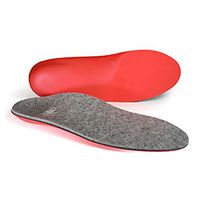 Powerstep Journey Wool Insoles Athletic Sandal, Gray/Red, Men's 7-7.5 / Women's 9-9.5