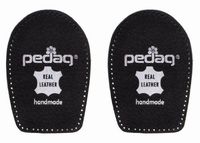 Pedag Perfect Shock Absorbing Heel Pads Made with Vegetable Tanned Leather and Latex Rubber, Black, Small (5 to 7L)