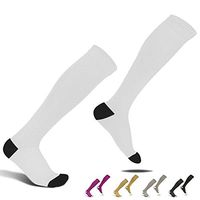 Amvontz Men Women Compression Socks: 20-30mmhg Nylon Lycra Anti DVT Knee High Medical Circula