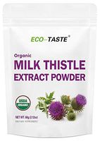 Organic Milk Thistle Extract Powder Concentration 80% Silymarin, Supports Healthy Liver and Acts as an Antioxidant, 60g